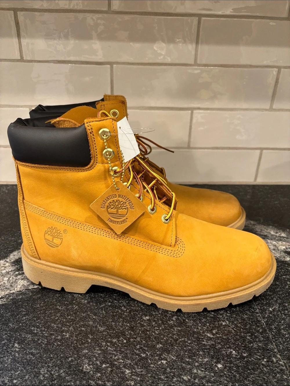 Men's Timberland® Classic 6-Inch Waterproof Boot – Wheat Nubuck – Size 11 – NEW